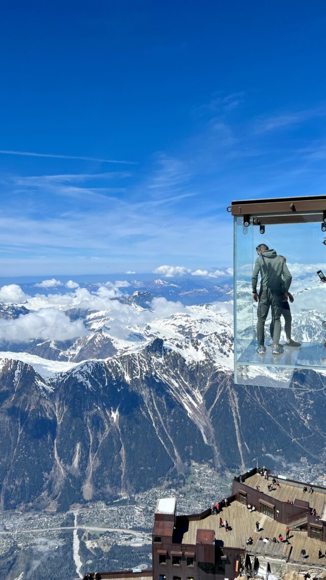 The Wow Factor is over the top here — Aiguille du Midi, Mont Blanc, Chamonix, France 🇫🇷🏔🤯